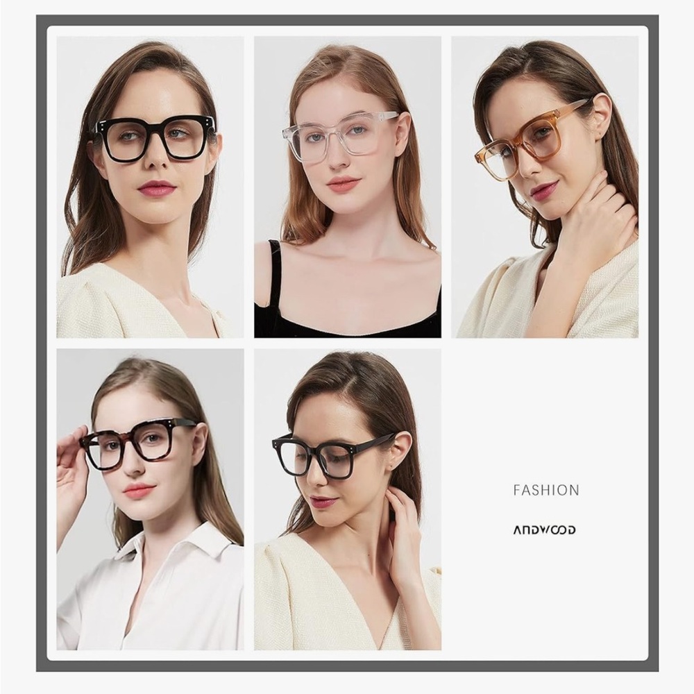 2x Black and Tortoise Shell Blue Light Glasses - Picture 5 of 5